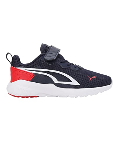 PUMA All-Day Active AC+ PS, Zapatillas, Unisex niños, Peacoat-Puma White-High Risk Red, 28 EU