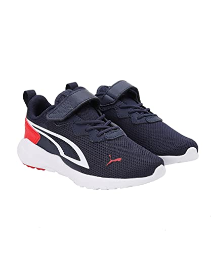 PUMA All-Day Active AC+ PS, Zapatillas, Unisex niños, Peacoat-Puma White-High Risk Red, 28 EU