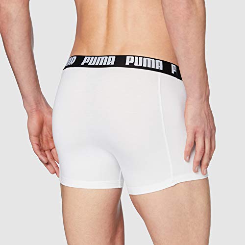 PUMA Basic Men's Boxers (5 Pack) Boxer Slip, Multicolor (White/Black/Grey), M (Pack de 5) para Hombre