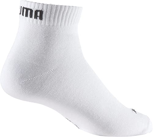 PUMA Calcetín 3P Quarter liso, blanco, 47-49