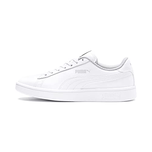 PUMA Smash V2 L Jr, Zapatillas Unisex niños, Puma White Puma White, 38 EU
