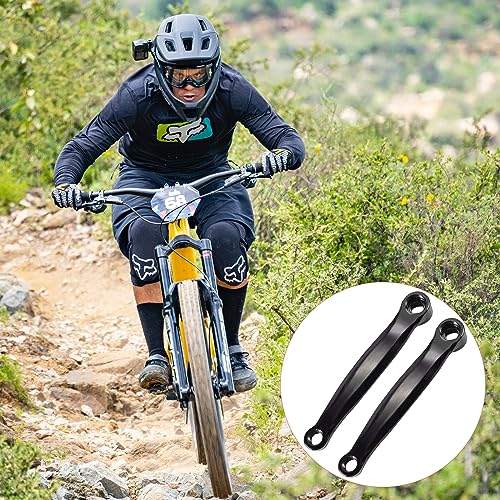 Puoxbim 2pc Full Solid Bicicleta Manivelas Bicicleta de Montaña Izquierda Brazo de Manivela Bicicleta Diamante Agujero Cuadrado Único Manivela Piezas de repuesto