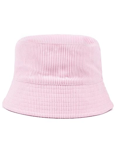 Pusheen The Cat Bucket Hat para niñas | Niños Adolescentes Dibujos Animados Gato Animal de un tamaño de cordón Rosa Sombrero de Sol de Verano | Regalos de mercancía
