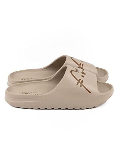 Pusheen The Cat Sliders Damas | Sandalias marrones marrones de dibujos animados para mujer Tabby Cat Character | Beachwear Summer Swimwear Calzado Zapatos