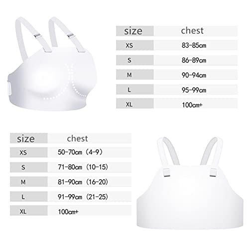 Qianly Protector de Pecho Protector de Cuerpo Correa Ajustable Adultos Niños Esgrima Protector de Pecho Deportivo para Taekwondo Rugby Muay Thai Boxeo, Mujer XS 83-85cm