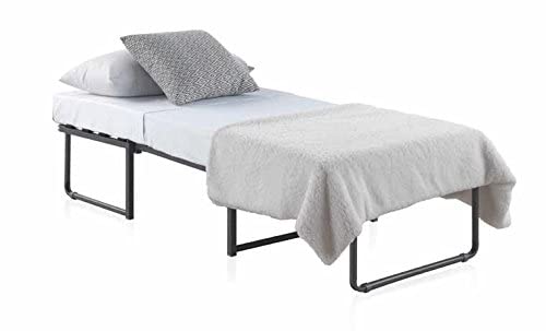 Quality Mobles - Cama Plegable Individual de 90x190 cm Funda Color Arena