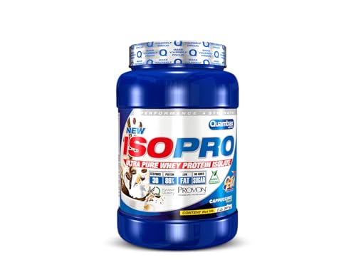 Quamtrax Nutrition - Isopro CFM ProteÍna Whey - Suero de leche + Aislado en Polvo - De Capuchino, 907 gr