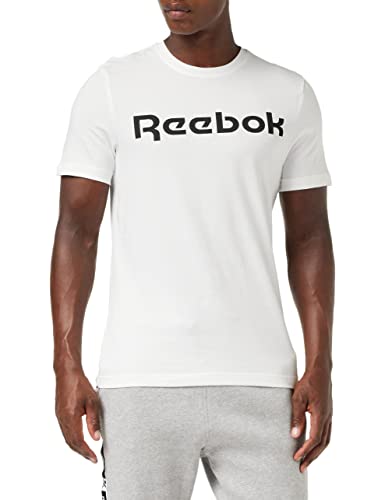 Reebok GS Linear Read tee Camiseta, Hombre, Blanco, L