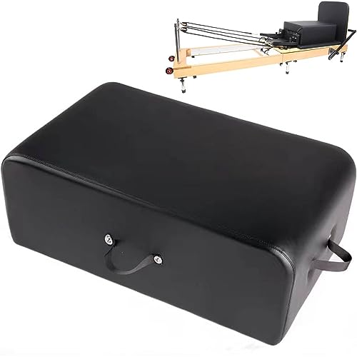 Reformador De Pilates, MáQuina De Pilates Plegable, Intensidad Ajustable Cama Pilates, Multifuncional Reformador De Pilates, Equipo De Ejercicio Para Yoga, Cama Pilates,Black box,68*44*22cm