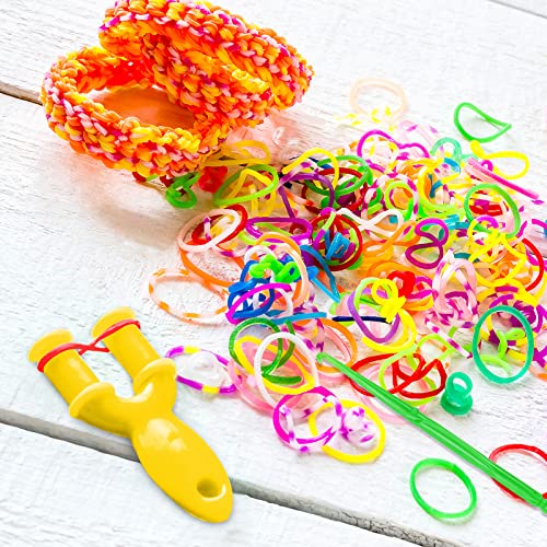 Relota Gomas para Hacer Pulseras Elasticas, 40 Compartimentos, 2500 piezas, para Niños de Anillos y Collares de Bricolaje