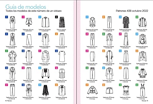 Revista Patrones #438 | 40 Básicos Otoño-Invierno. Abrigos, capas y chaquetas - Tallas desde la 36 a la 58