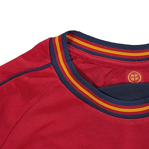 RFEF Replica Oficial Selección Española de Fútbol Primera Equipación España Mundial 2022-Color Rojo | Talla L Camiseta, Adultos Unisex