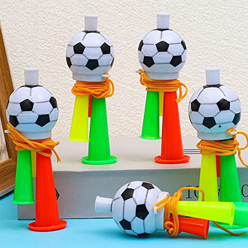Rianpesn Cuerno alegría - Trompeta Estadio portátil para Hacer Ruido con Forma fútbol | Juguete bocina antidesgaste Cheer Prop para competición Deportiva Concierto Gimnasio