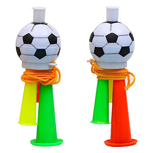 Rianpesn Cuerno alegría - Trompeta Estadio portátil para Hacer Ruido con Forma fútbol | Juguete bocina antidesgaste Cheer Prop para competición Deportiva Concierto Gimnasio