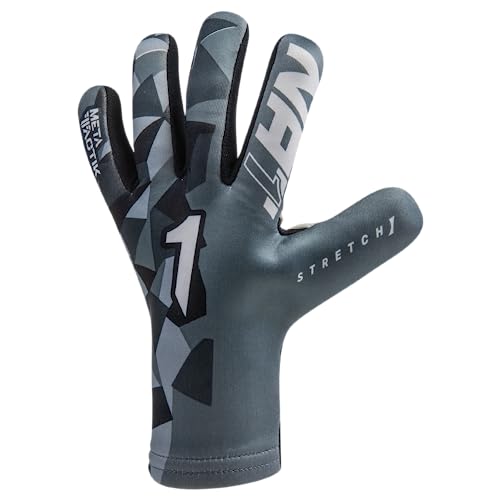 Rinat Guantes de Portero de Fútbol Meta Tactik GK AS Junior Gris Unisex Talla 6
