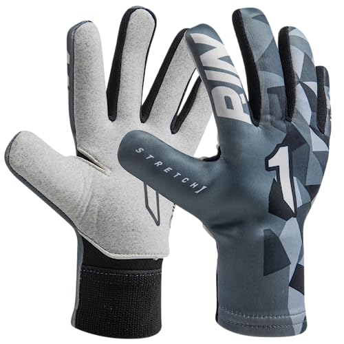 Rinat Guantes de Portero de Fútbol Meta Tactik GK AS Junior Gris Unisex Talla 6