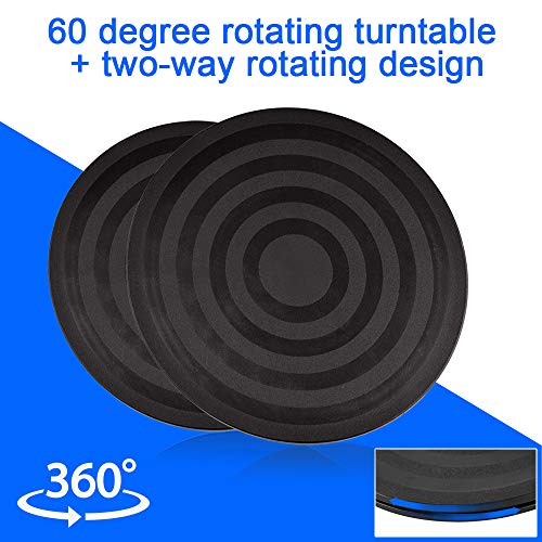 RMENOOR Plataforma Giratoria Universal Redonda de 20cm, Base Giratoria de Plataforma Plástica, Mesa Giratoria de 360 Grados, hasta 15Kg, para TV, Fotografia, Presentaciones de Joyas, Plantas Bonsai