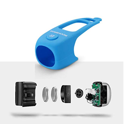 ROCKBROS Timbre Bicicleta Electrónico Mini E-Bell Impermeable para Patinete MTB 3 Sonidos Accesorio para Ciclismo