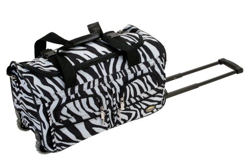 Rockland Bolsa de Lona rodante, Cebra, 56 cm, Bolsa de Lona rodante