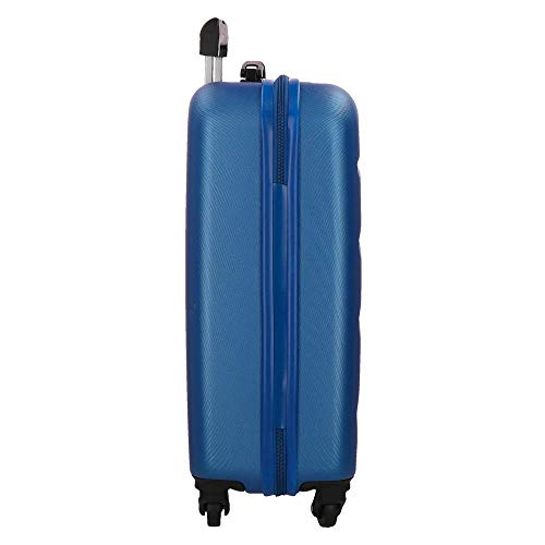 Roll Road Flex Maleta de cabina Azul 38x54x20 cms Rígida ABS Cierre combinación 35L 2,5Kgs 4 Ruedas Equipaje de Mano