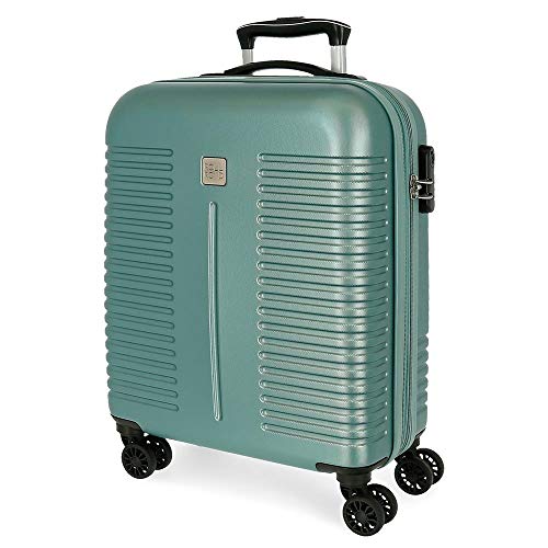 ROLL ROAD India, Maleta De Cabina Expandible Adultos Unisex, Turquesa, 40x55x20 Cms