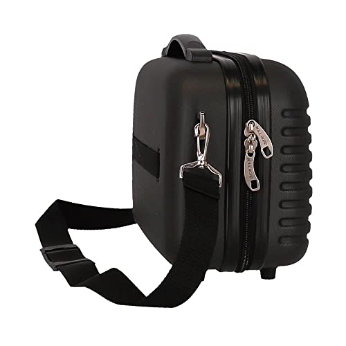 ROLL ROAD India, Neceser ABS Adaptable Unisex Adulto, Negro (Black), Media