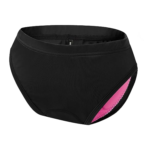 Ropa Interior de Ciclismo para Mujer, Pantalones Cortos de Bicicleta 3D de Gel Acolchado para Ciclo, Transpirables, de Secado rápido (M)
