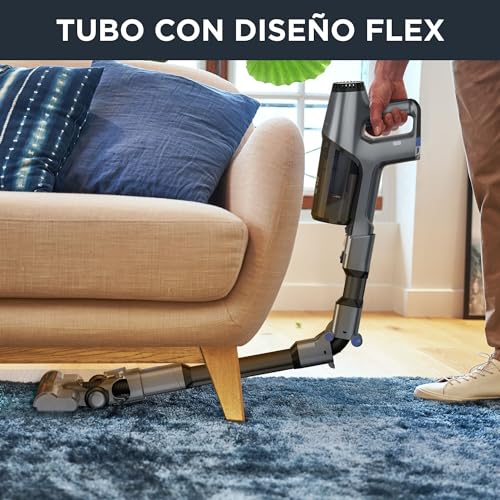 Rowenta XPert 3.60 Flex RH6971 - Aspiradora escoba sin cable, con 3 funciones en 1, autonomía de 45 minutos, batería de litio, tubo flexible, fácil acceso del suelo hasta el techo