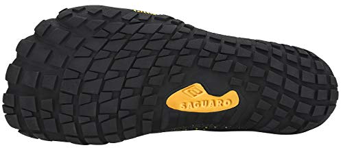 SAGUARO Hombre Mujer Barefoot Zapatillas de Trail Running Minimalistas Zapatillas de Deporte Fitness Gimnasio Caminar Zapatos Descalzos para Correr en Montaña Asfalto Escarpines de Agua, Naranja, 41