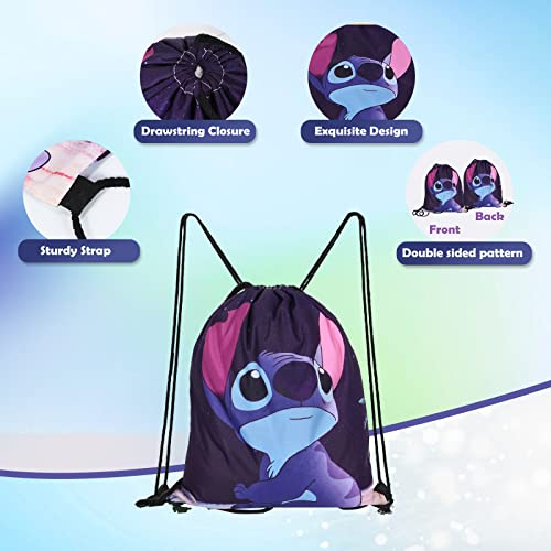 SALGIA Bolsas de Cuerdas para Infantils, bolsa mochila cordones,Gymsack Infantil Bolsas,mochila cuerdas guardería,con patrón, para deportes,escuela,natación,playa,camping,viajes(D)