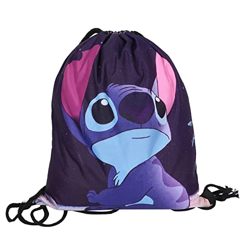 SALGIA Bolsas de Cuerdas para Infantils, bolsa mochila cordones,Gymsack Infantil Bolsas,mochila cuerdas guardería,con patrón, para deportes,escuela,natación,playa,camping,viajes(D)