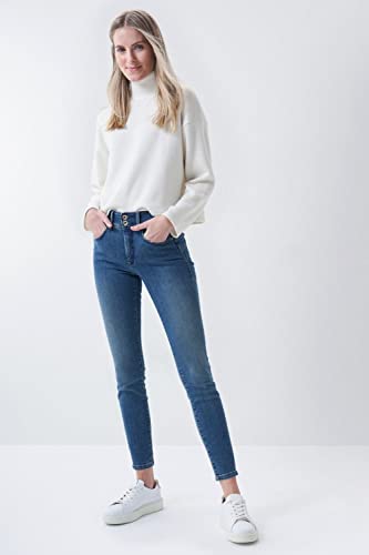 Salsa Pantalón Vaquero Push In Secret Skinny con Detalle en la Etiqueta