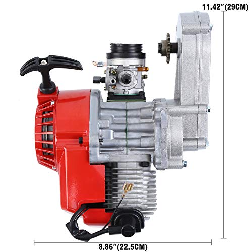 Samger 2 Tiempos 49CC Motor Dirt Bike Cross Pocket Bike Niños Quad Mini Carburador Caja de Cambios