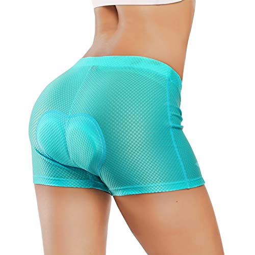Santic Calzoncillos de Ciclismo para Mujeres,Pantalones Cortos de Bicicletas,Pantalón Interior de Ciclismo para Mujeres Azul M
