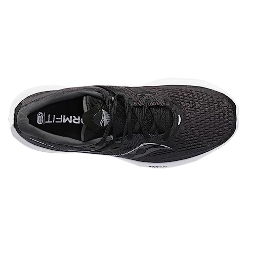 Saucony Ride 15, Zapatillas para Correr Hombre, Black/White, 42.5 EU