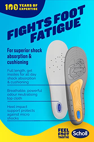 Scholl Active Plantillas de Gel, para Hombre, 40 - 46.6 EU