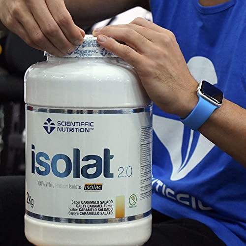 Scientiffic Nutrition - Isolat 2.0, Whey Protein, Suplemento de Proteina Aislada ISO con Lactasa, Proteina de Suero de Leche en Polvo - 908g, Cookies.