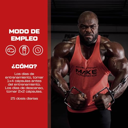 Scitec Nutrition AAKG - Fórmula avanzada con 3200 mg de L-arginina alfa-cetoglutarato - Cápsulas pre-entrenamiento para atletas - 100 Cápsulas