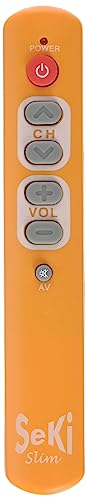 SeKi Slim - Mando a Distancia Universal con Teclas Grandes Naranja
