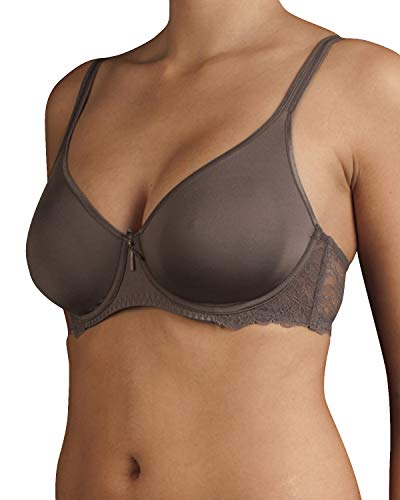 Selene - Danielle Sujetador Copa B con Aros sin Relleno con blonda Encaje. Color: Tabaco Talla: 90