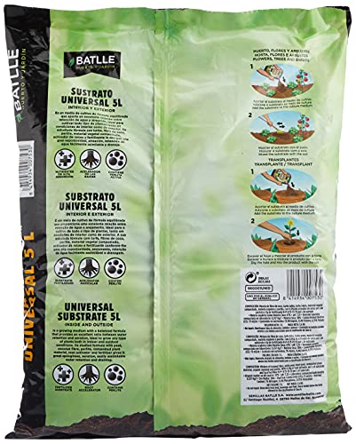 Semillas Batlle - Sustrato Universal 5l, color Amarillo