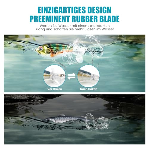 Señuelos Pesca Kit de Señuelos de Pesca Spinning Mar con BKK Gancho y Señuelos Luminosos para Calamar, Jig y Más Accesorios de Pesca Mar para Hombres