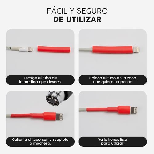Set De 780 Piezas De Tubo Termoretractil Para Cables - 12 Tamaños Distintos - Tubos Termorretráctiles Para Arreglar Cables - Diseñados para aplicarle calor - Para prevenir Corrosion, Oxido, Agua