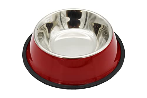Sevilla Fútbol Club, Comedero y Bebedero para Perros, Dimensiones de 22 cm, Producto Oficial Sevilla Fútbol Club, Color Rojo (CyP Brands)