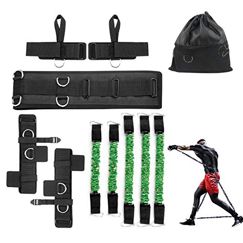Sfeexun Juego de bandas de resistencia para boxeo: bandas elásticas para hombres, equipo de gimnasio para entrenamiento en casa (68 kg/90 kg/136 kg)