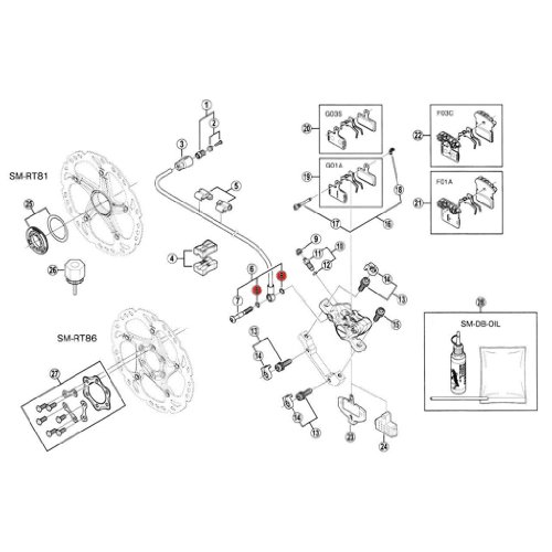 Shimano Anillo Componentes y repuestos para Bicicletas, Adultos Unisex, Multicolor, Talla única