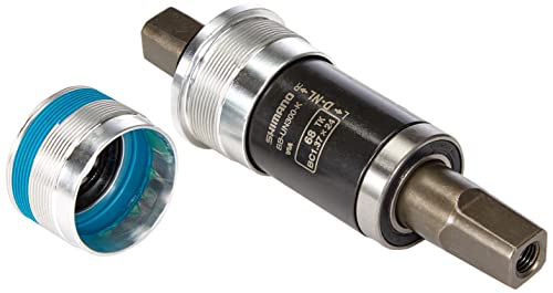SHIMANO Eje Pedalier BSA 122.5/73mm Componentes y repuestos para Bicicletas, Adultos Unisex, Multicolor, Talla única