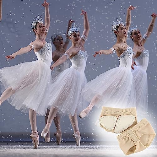 SJBAUTYO 1 Pares Almohadillas para Danza NIÑOS Y Adultos,Almohadillas Anti-derrp Antes depie para Danza clásica/Ballet/Yoga/Gimnasia/Jazz Moderno-protección para pies,M
