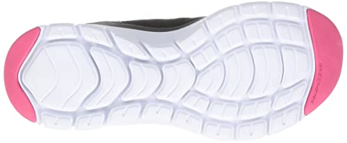 Skechers Flex Appeal 4.0 Maneras Elegantes, Zapatillas Mujer, Black Mesh/Multi Trim, 38.5 EU