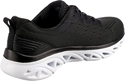 Skechers GLIDE-STEP SPORT NEW FACETS, Zapatillas para Mujer, Black Mesh/ White Trim, 39 EU